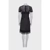 Charcoal dress with lace