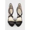 Leather heeled sandals