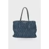 Denim blue bag