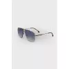 Men's rectangular sunglasses