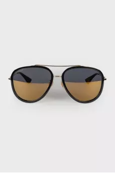 Gold frame sunglasses