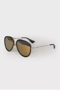 Gold frame sunglasses