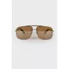 Men's golden sunglasses