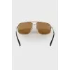 Men's golden sunglasses