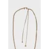 Necklace - strap with double chain
