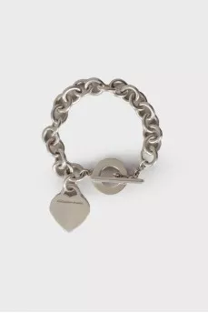 Silver bracelet with signature engraving