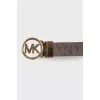 Reversible belt with brand logo