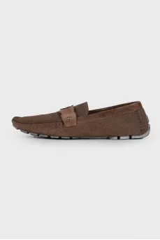 Men's brown moccasins
