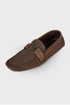 Men's brown moccasins
