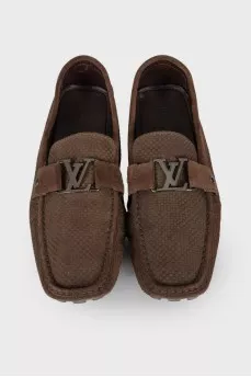Men's brown moccasins