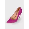 Suede stilettos