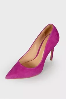 Suede stilettos