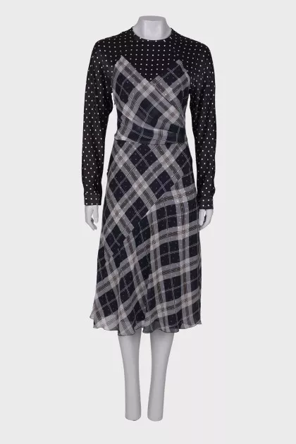 Mixed print dress