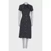 Navy polka dot dress