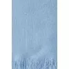 Blue fringed scarf