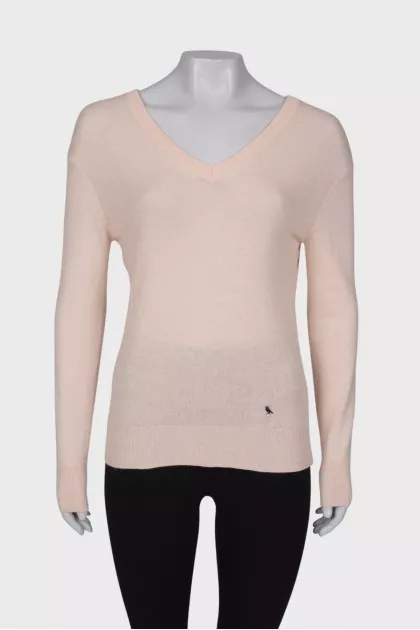 Cashmere V-neck jumper