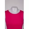 Hot pink pleated dress