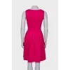 Hot pink pleated dress