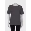 Gray wool t-shirt