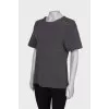 Gray wool t-shirt