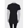 Black T-shirt with slogan