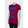 Pink T-shirt with lurex