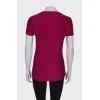Pink T-shirt with lurex
