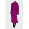 Pink maxi coat with tag