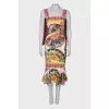 Tie silk dress