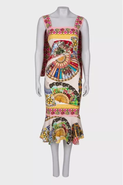 Tie silk dress
