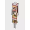 Tie silk dress
