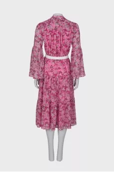 Maxi dress with belt