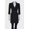 Jacket dress with short sleeves
