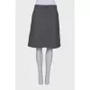 A-line skirt in wool