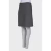 A-line skirt in wool