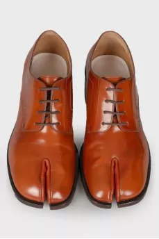 Tabi leather shoes