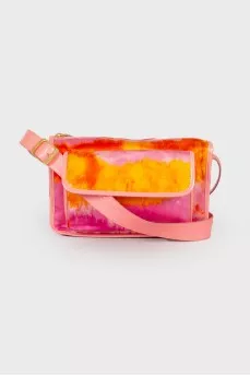 Pink bag in an abstract print