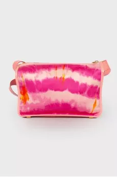 Pink bag in an abstract print