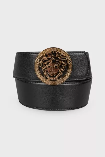 Black belt with brand logo