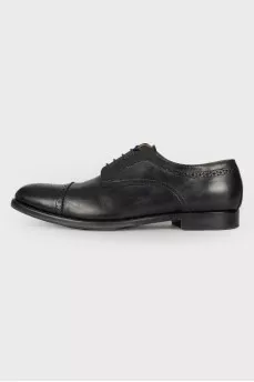 Men's black oxfords