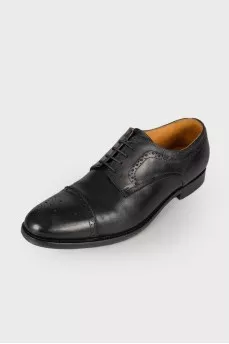 Men's black oxfords