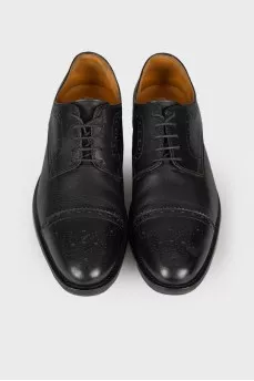 Men's black oxfords