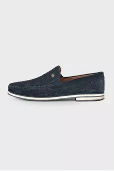 Men's moccasins with perforations