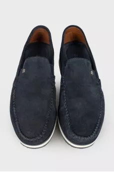 Men's moccasins with perforations