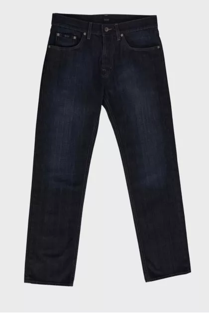 Men's dark blue jeans