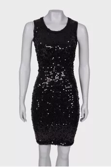 Black dress with sequins