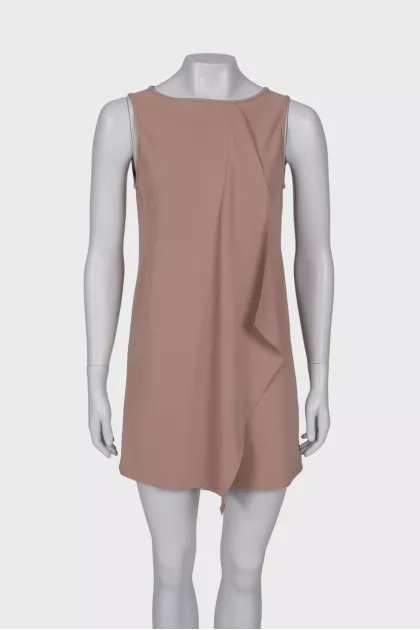 Beige mini dress