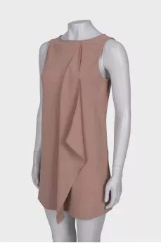 Beige mini dress