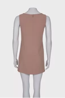 Beige mini dress