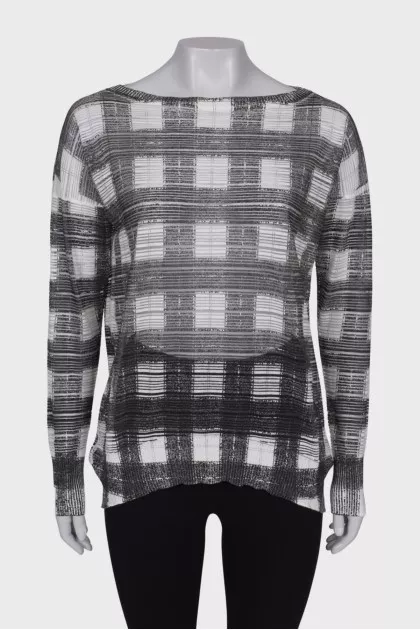 Printed translucent longsleeve